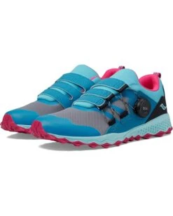 Saucony Kids Peregrine 12 Shield BOA (Little Kid/Big Kid) | Sneakers & Athletic Shoes